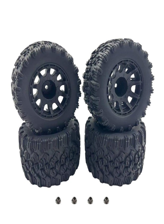 ZRRC Preglued RC 2.8 Monter Truck Tires and Wheels with 12mm Hex for 1/10 Traxxas Stampede Rustler VXL 4x4 2WD Redcat Volcano EPX Pro-Upgrade 1/10 Scale RC Truck Tires Wheels - Image 1